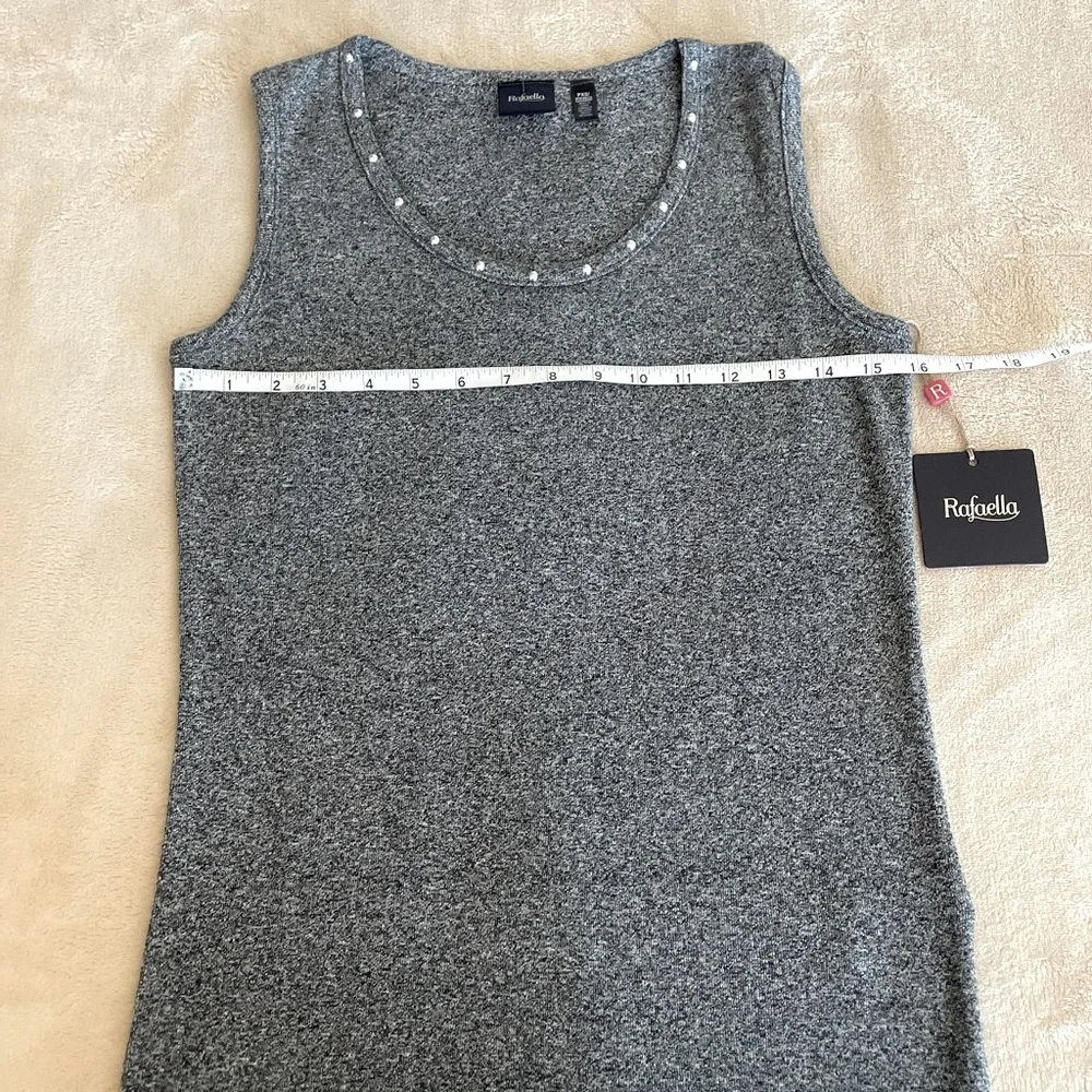 Rafaella Sleeveless Studded Top - Size XS - Picture 7 of 11